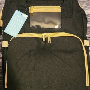 Stylish Black and Gold Diaper Bag